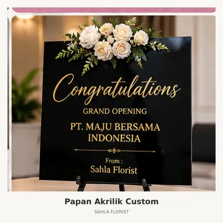 Papan Bunga Akrilik Padang Pariaman